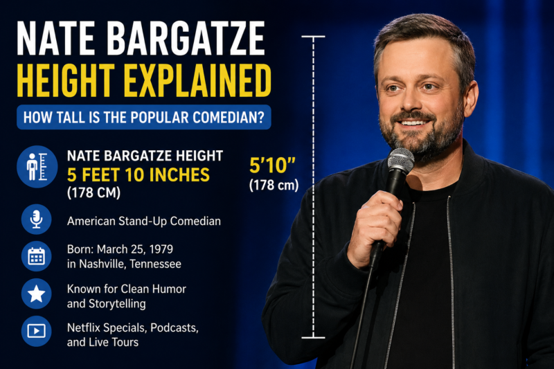 Nate Bargatze Height Explained: How Tall Is the Popular Comedian?