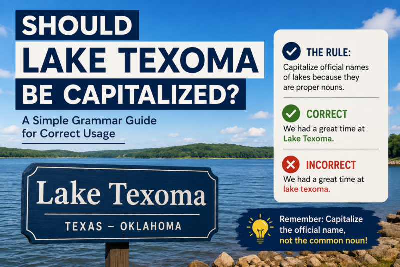 Should Lake Texoma Be Capitalized? A Complete Grammar Guide